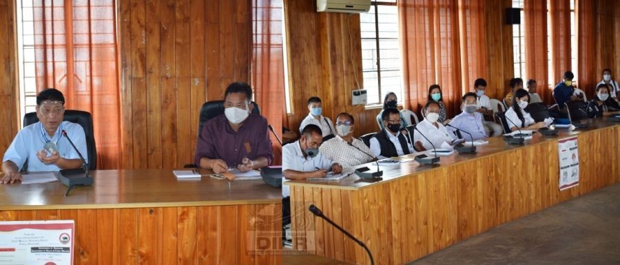 Members during the monthly Peren District Planning & Development Board (DPDB) meeting held on  October 6 at DC's Conference Hall, Peren. (Photo: DIPR)